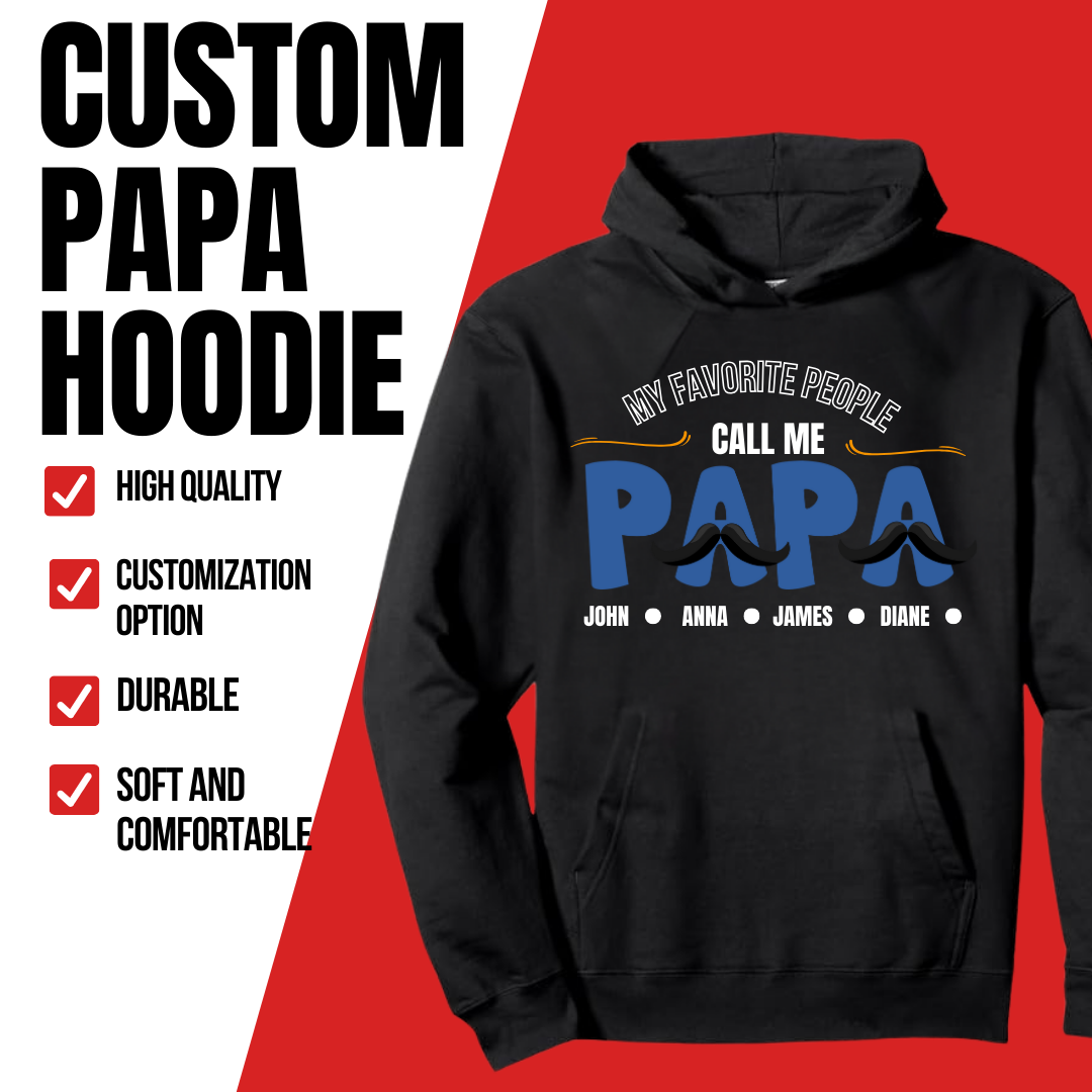 Papa Personalized Hoodie