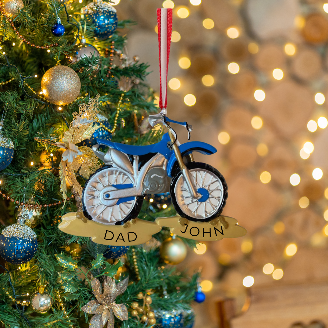 Dirt Bike Ornament