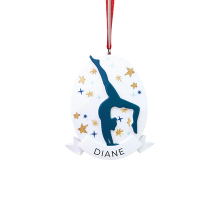New Child Gymnast Personalized Christmas Ornament