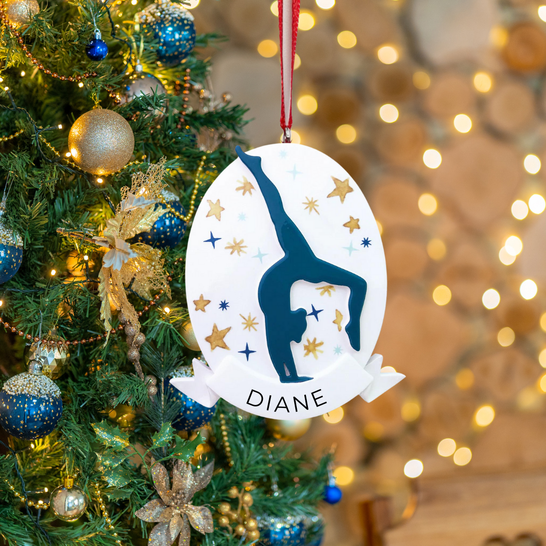 New Child Gymnast Personalized Christmas Ornament