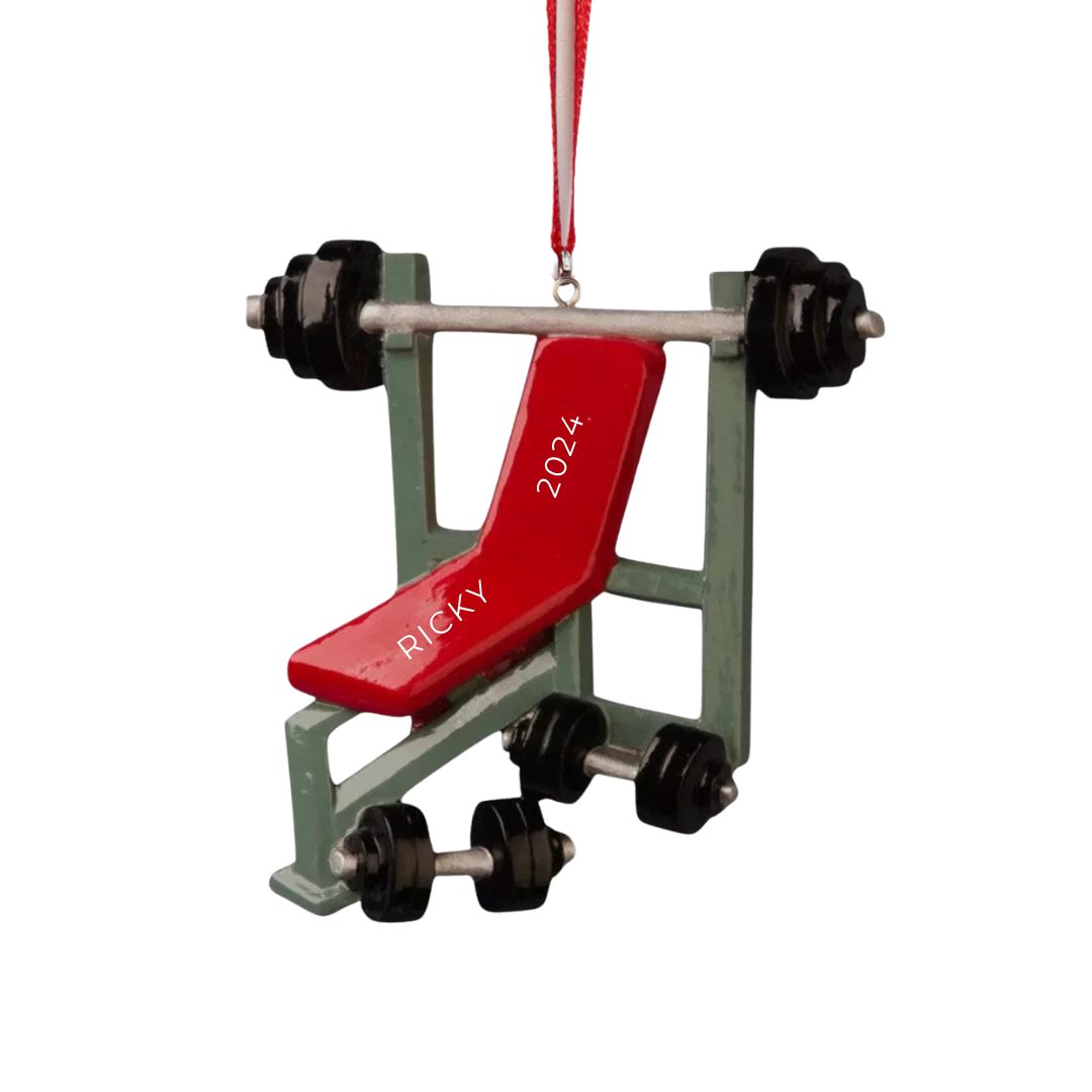 Weight Lifter Ornament