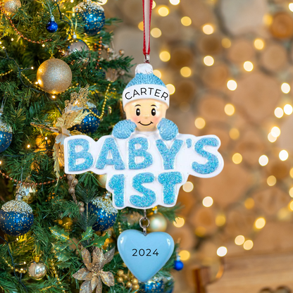 Baby's 1st - Boy Ornament