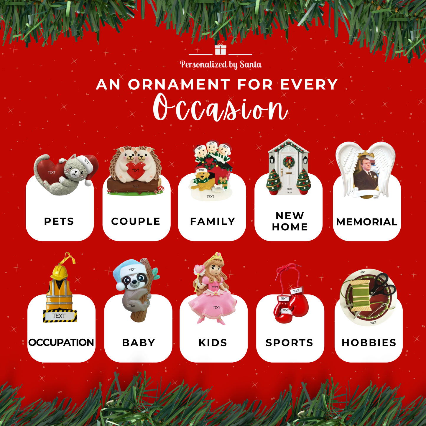 Snowman Snowflake Family of 9 Ornament