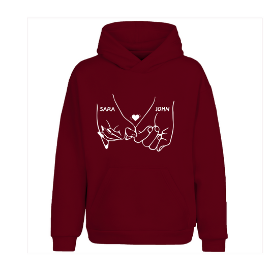 Holding Hands Couple Hoodie