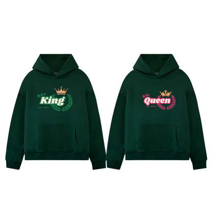 Her King and His Queen Couple Hoodie