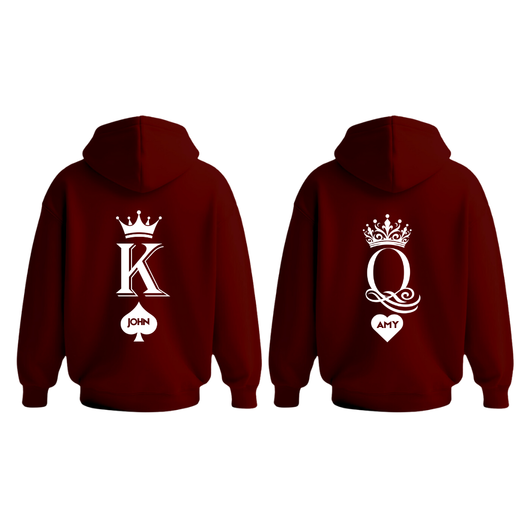 King and Queen Couple Hoodie