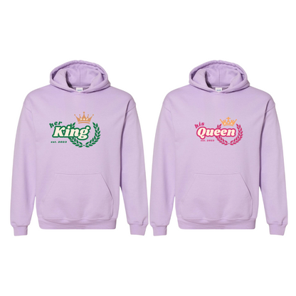 Her King and His Queen Couple Hoodie