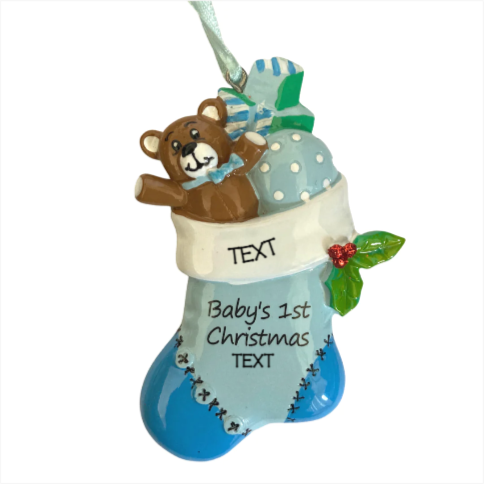 Baby’s Boy's first Xmas toy stocking