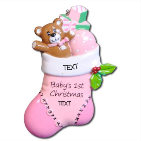 Baby’s girls first Xmas toy stocking