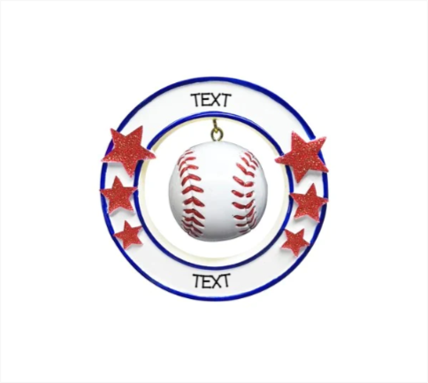 Baseball - 3D Ornament