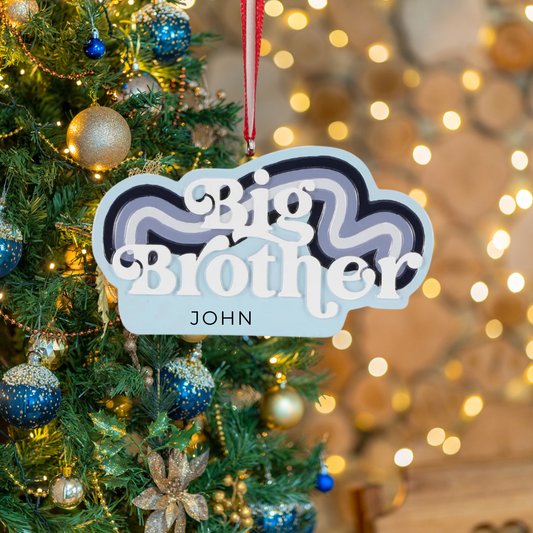 Personalized Big Brother Ornament - Custom Holiday Gift