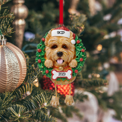 Personalized Cairn Terrier Dog Ornament - Custom Holiday Gift