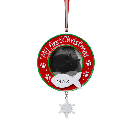 Personalized Cat Frame Ornament3 - Custom Holiday Gift