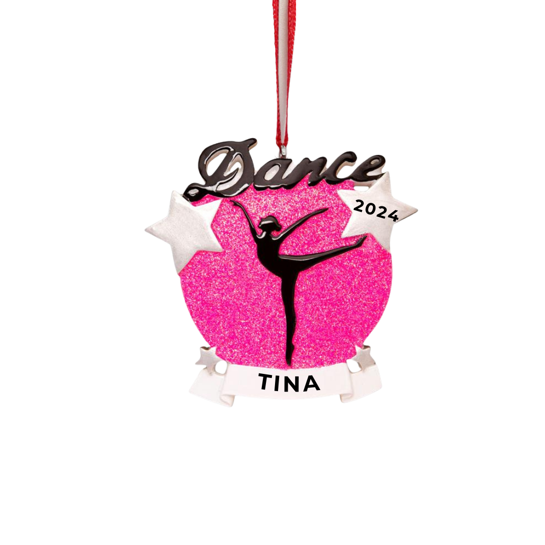 Personalized Dance Silhouette Ornament - Custom Holiday Gift