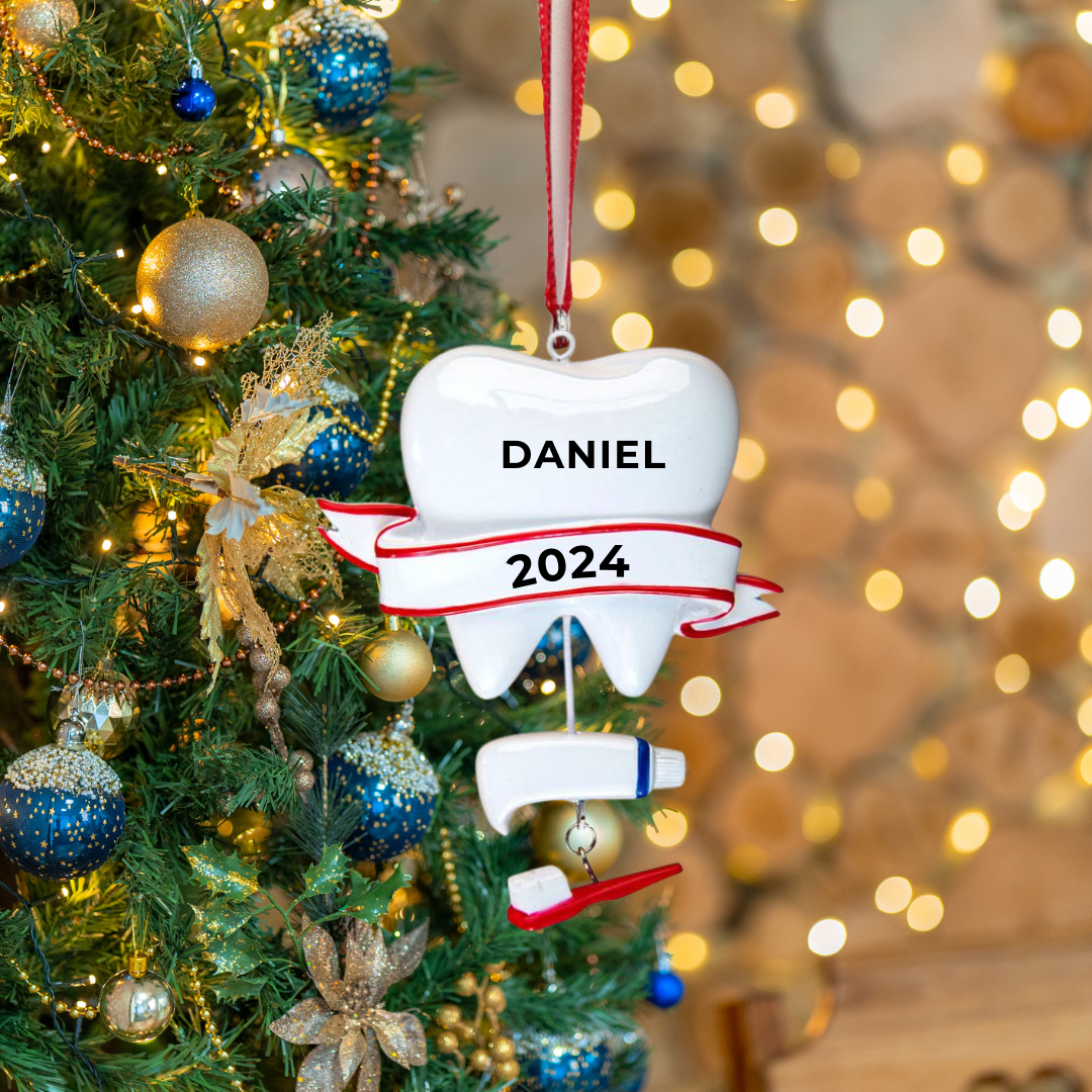 Personalized Dentist Ornament - Custom Holiday Gift