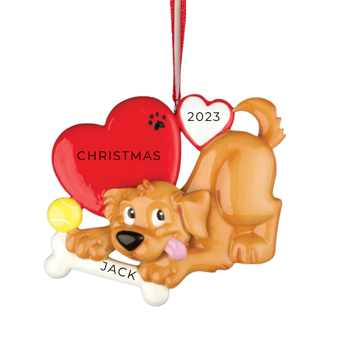 Personalized Dog Lover Personalized Christmas Ornament - Custom Holiday Gift