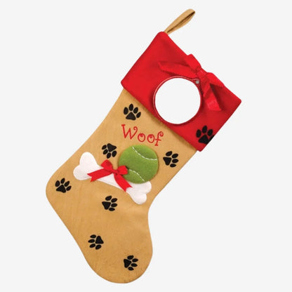 Personalized Doggie Paws Personalized Stocking - Custom Holiday Gift