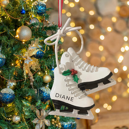 Personalized Figure Skates Ornament - Custom Holiday Gift