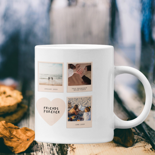 Custom Mug - Friends Forever Personalized Mugs | Custom Photo & Text Coffee Mugs 