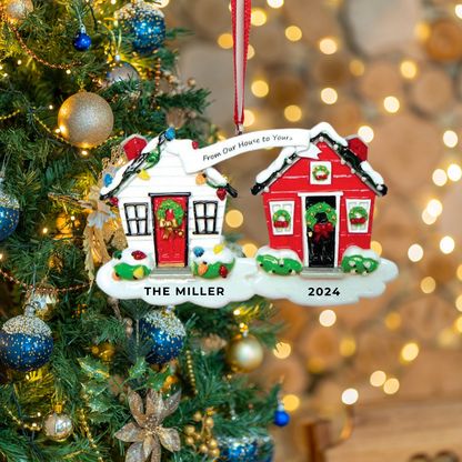 Personalized From Our House to Yours Ornament - Custom Holiday Gift