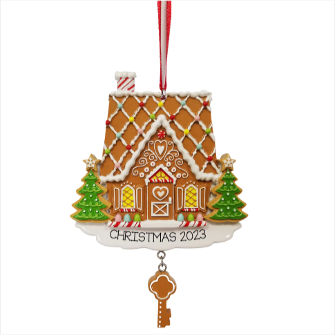 Personalized Gingerbread house Ornament - Custom Holiday Gift