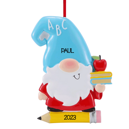 Gnome Teacher Ornament