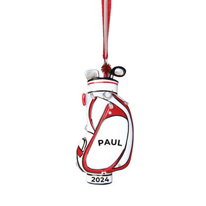 Personalized Golf Ornament - Custom Holiday Gift