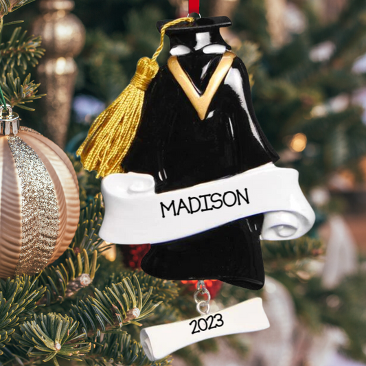 Personalized Graduation Ornament - Custom Holiday Gift