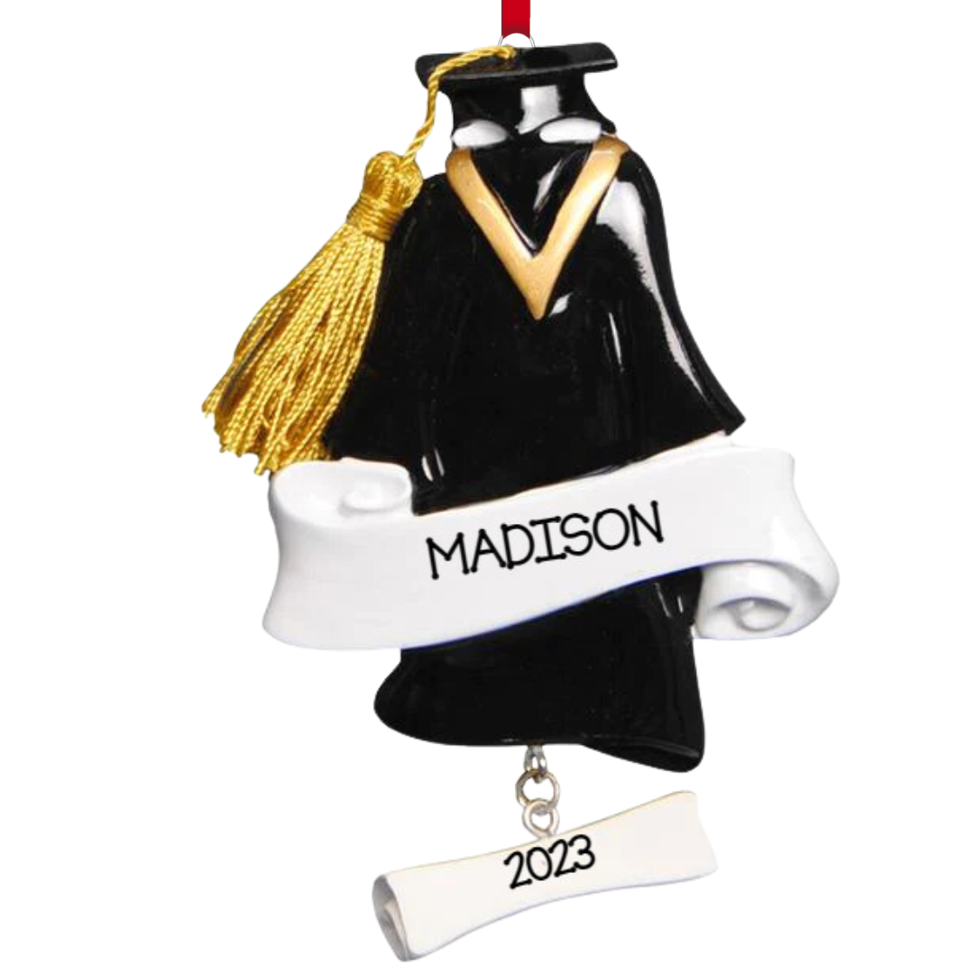 Personalized Graduation Ornament - Custom Holiday Gift