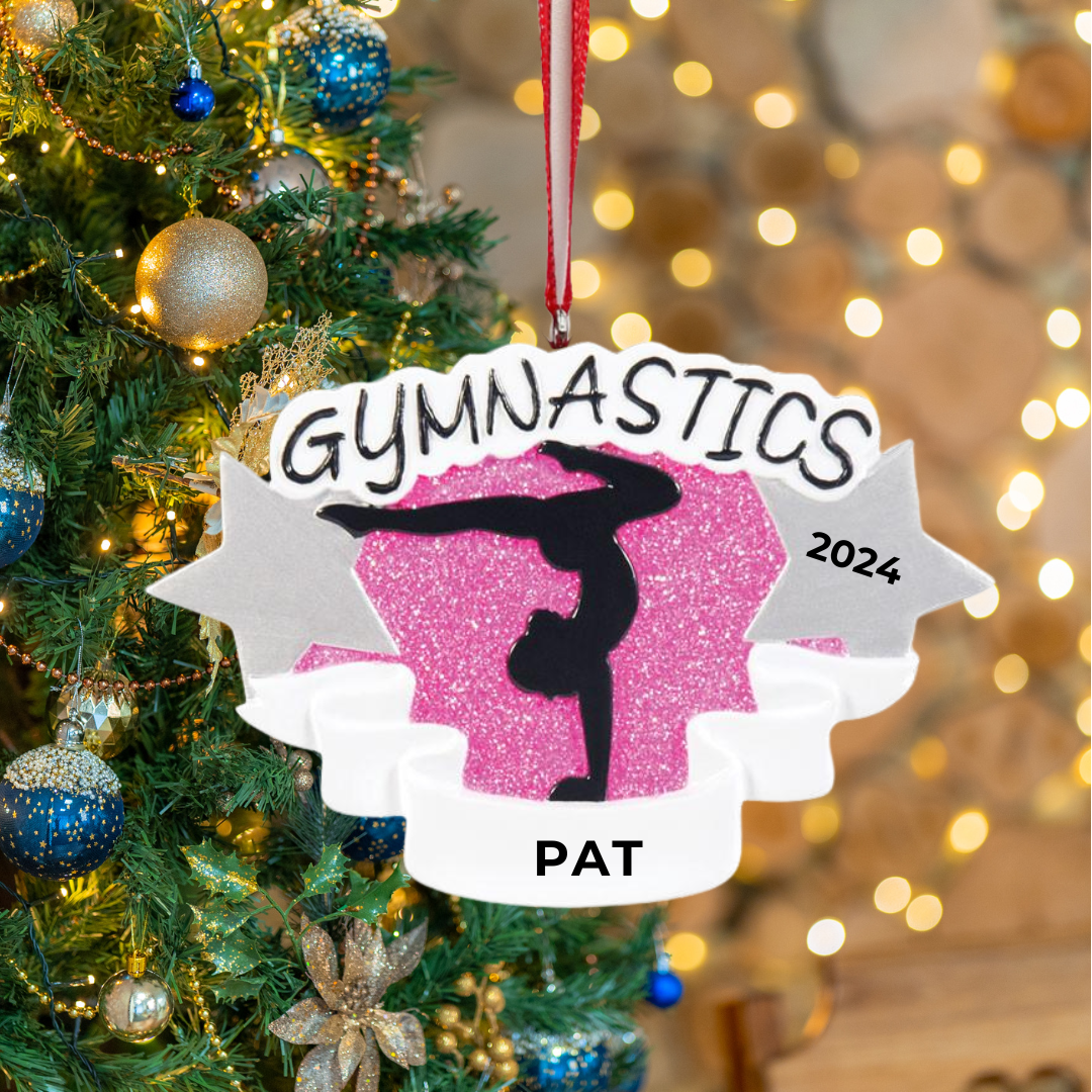 Personalized Gymnastics  Ornament - Custom Holiday Gift