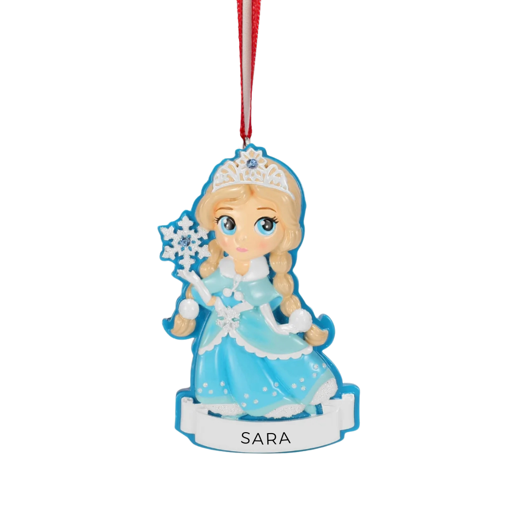 Personalized Ice Princess Ornament - Custom Holiday Gift