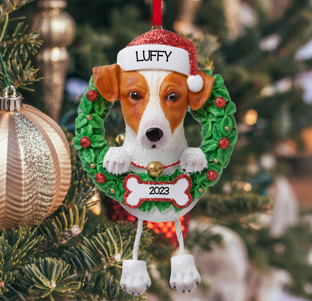 Personalized Jack Russell Ornament - Custom Holiday Gift