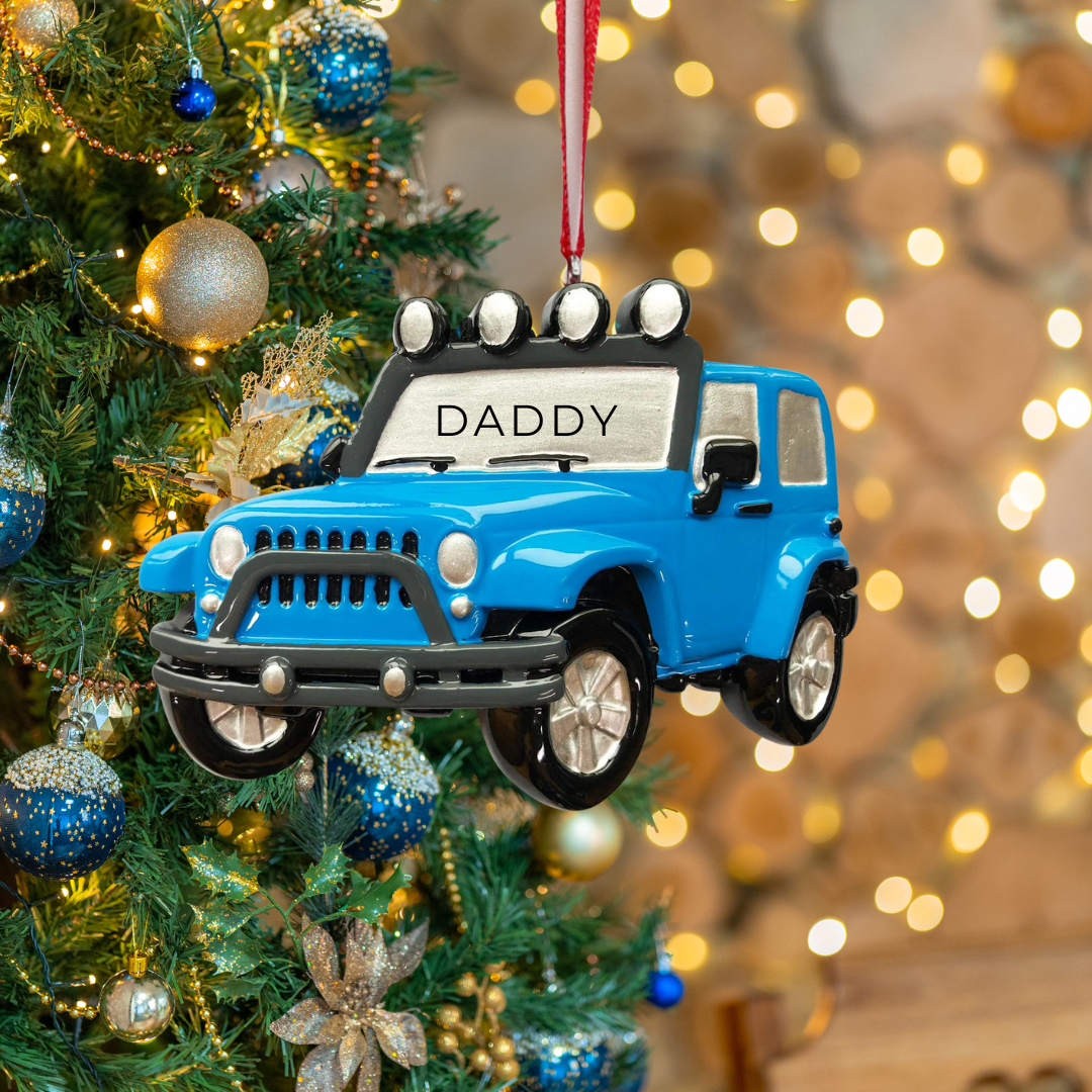 Personalized Jeep 4X4  Ornament - Custom Holiday Gift