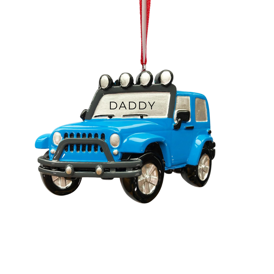 Personalized Jeep 4X4  Ornament - Custom Holiday Gift