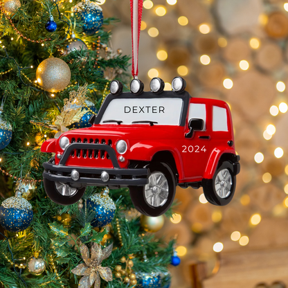 Personalized Jeep 4X4  Ornament - Custom Holiday Gift