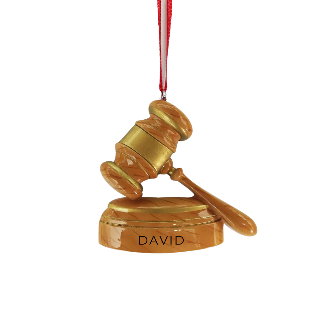 Personalized Judge Ornament - Custom Holiday Gift