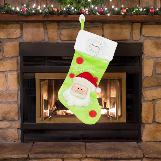 Personalized New Santa Stocking - Custom Holiday Gift