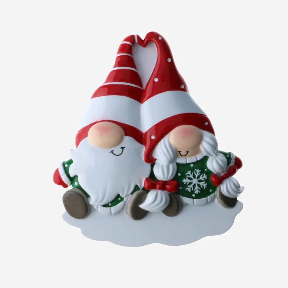 Gnome Couple Ornament