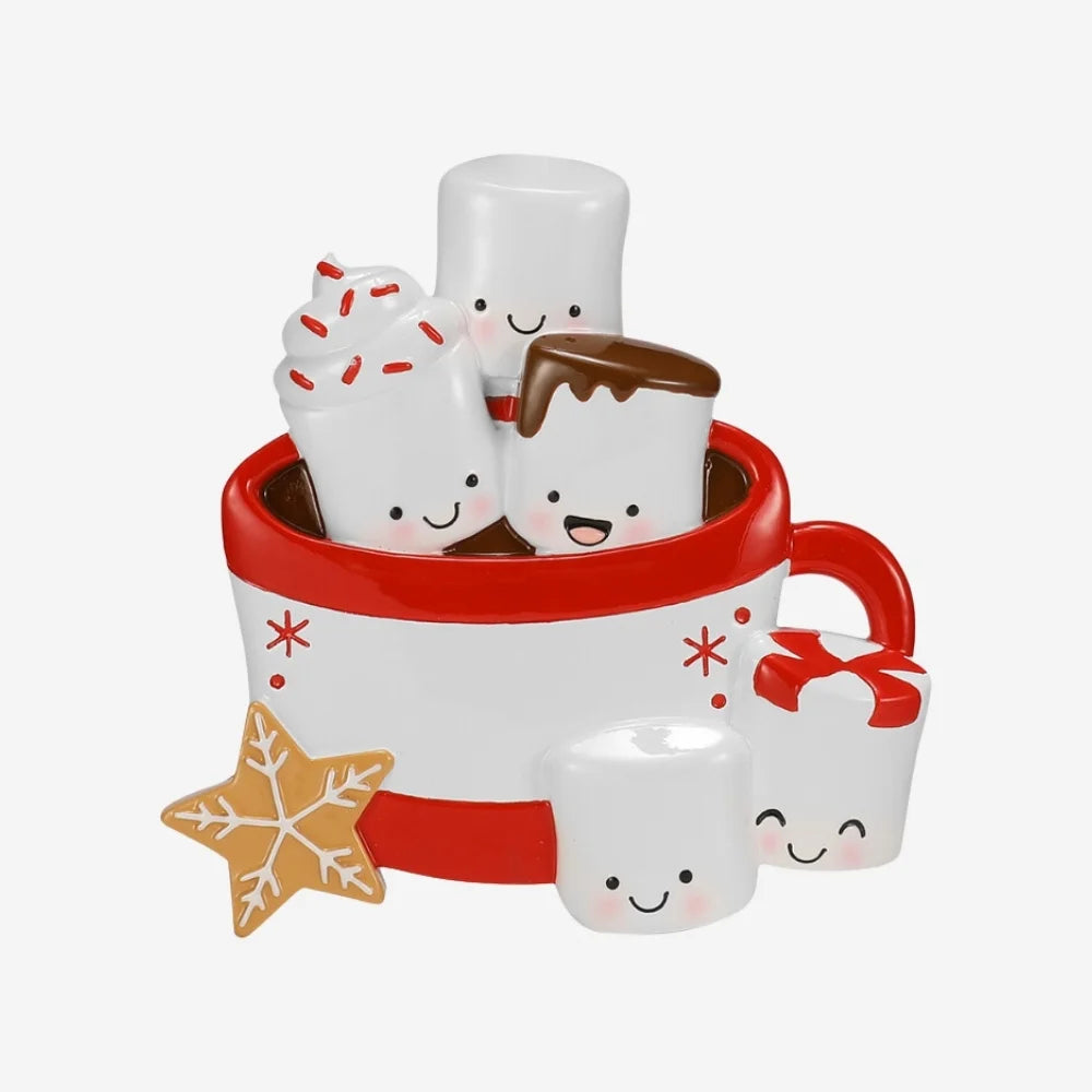 New Hot Cocoa Family of 5 Ornament