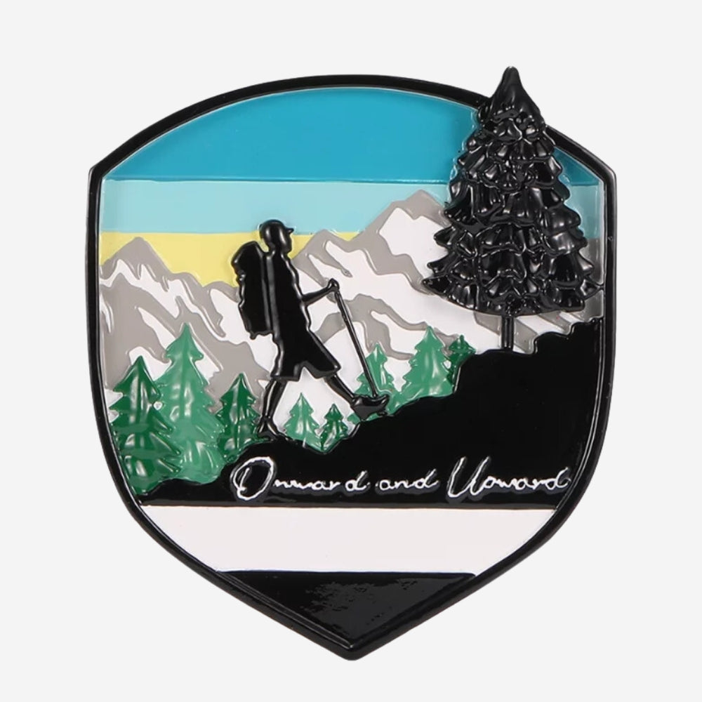 Adventure Badge Climbing/Hiking Ornament