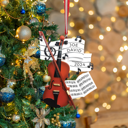 Personalized Orchestra Ornament - Custom Holiday Gift