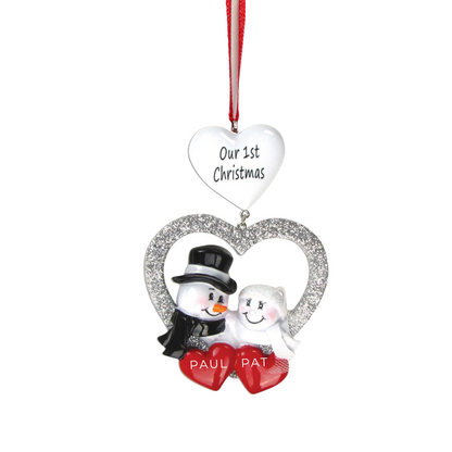 Personalized Our 1st Christmas Ornament - Custom Holiday Gift