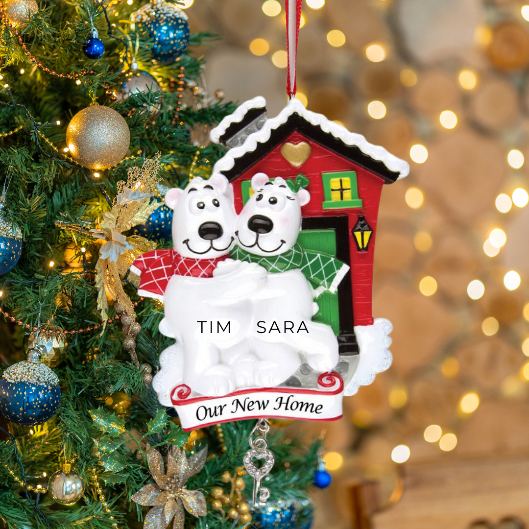 Personalized Our New Home Ornament - Custom Holiday Gift