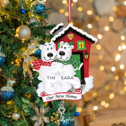 Personalized Our New Home Ornament - Custom Holiday Gift