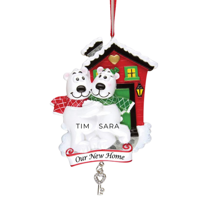 Personalized Our New Home Ornament - Custom Holiday Gift