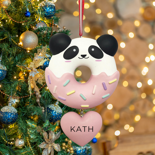 Personalized Panda Donut - Custom Holiday Gift