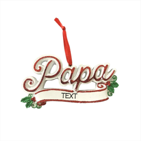 Papa Ornament