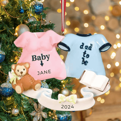 Personalized Parents to be Ornament - Custom Holiday Gift