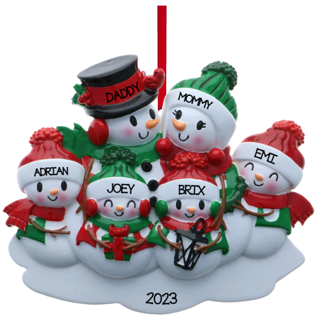 Snowman family - Family of 6