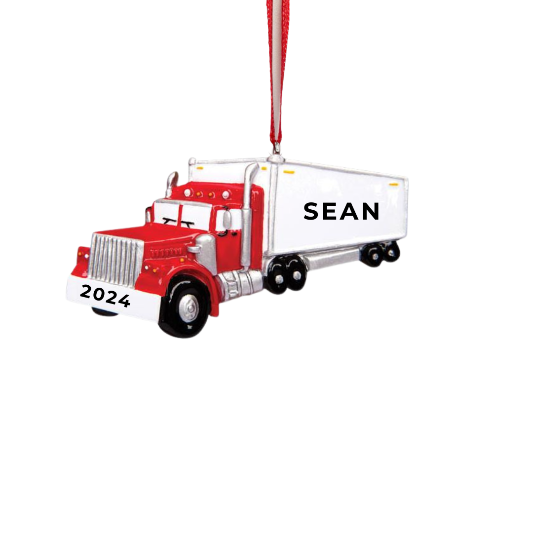 Semi / Transport Truck Ornament